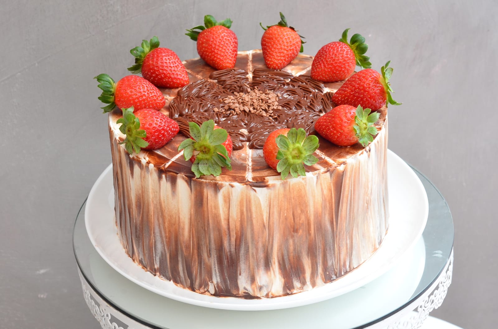 Torta Nutella com Morango
